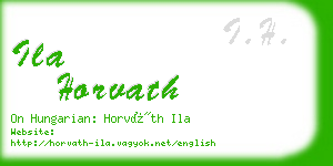 ila horvath business card